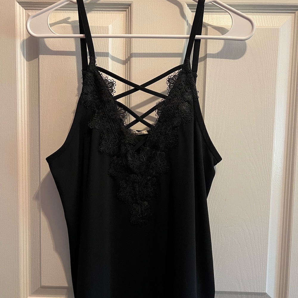 Maurices Black Satin Cami